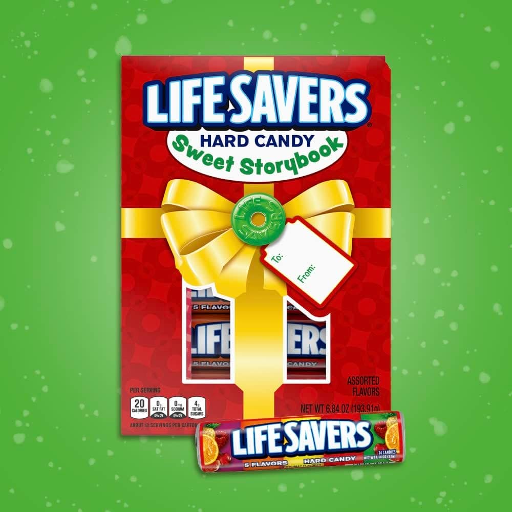 Lifesavers Five Flavor Hard Candy Storybook Christmas .84oz