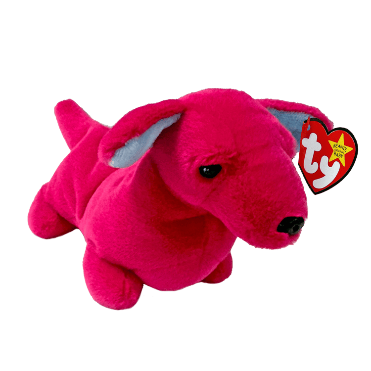 Beanie Babies: Stretch Pink Dachshund Regular