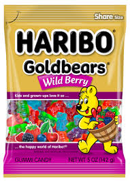 Haribo Gold Bears - Wild Berry 5oz