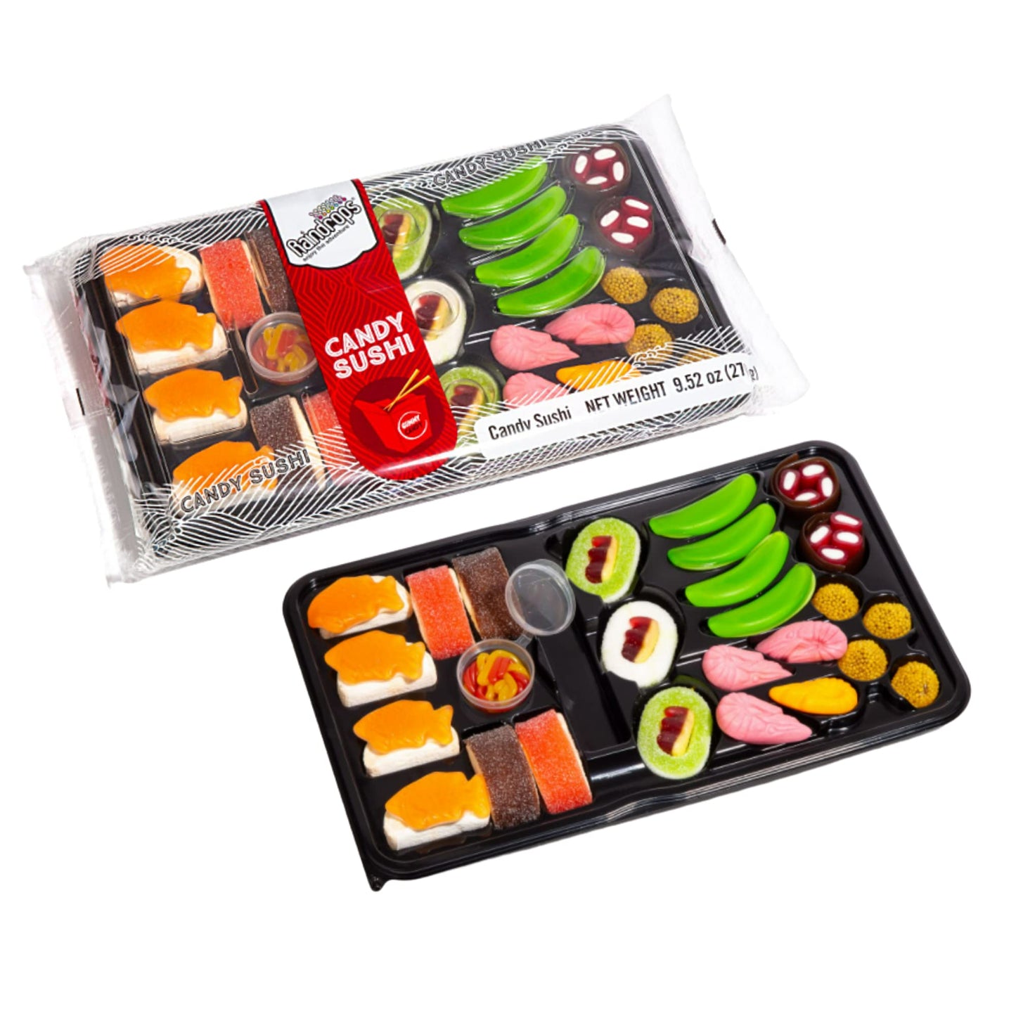 Raindrops - Gummy Candy Large Sushi Bento Box