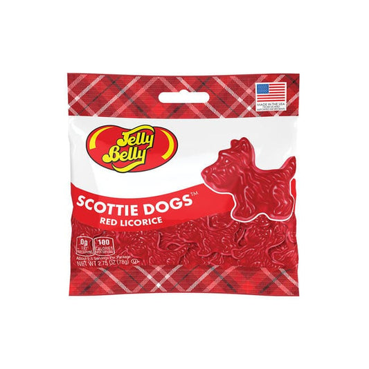 Jelly Belly Scottie Dogs Red Licorice - 2.75oz Grab & Go® Bag