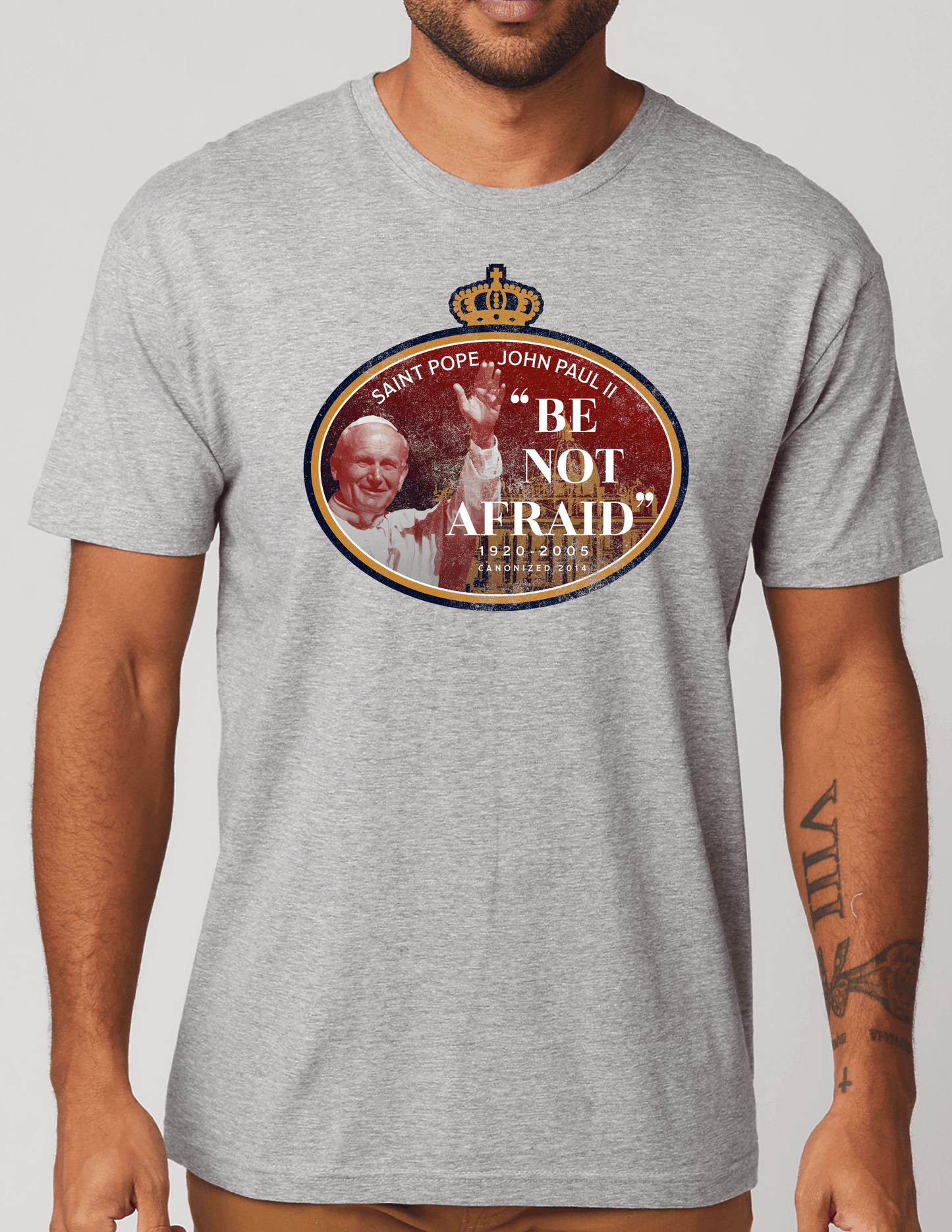 Saint Pope John Paul II | "Be Not Afraid" Unisex Tee