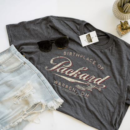 Packard the Birthplace of Packard Car | Warren, OH | Est. 1899 Unisex Tee