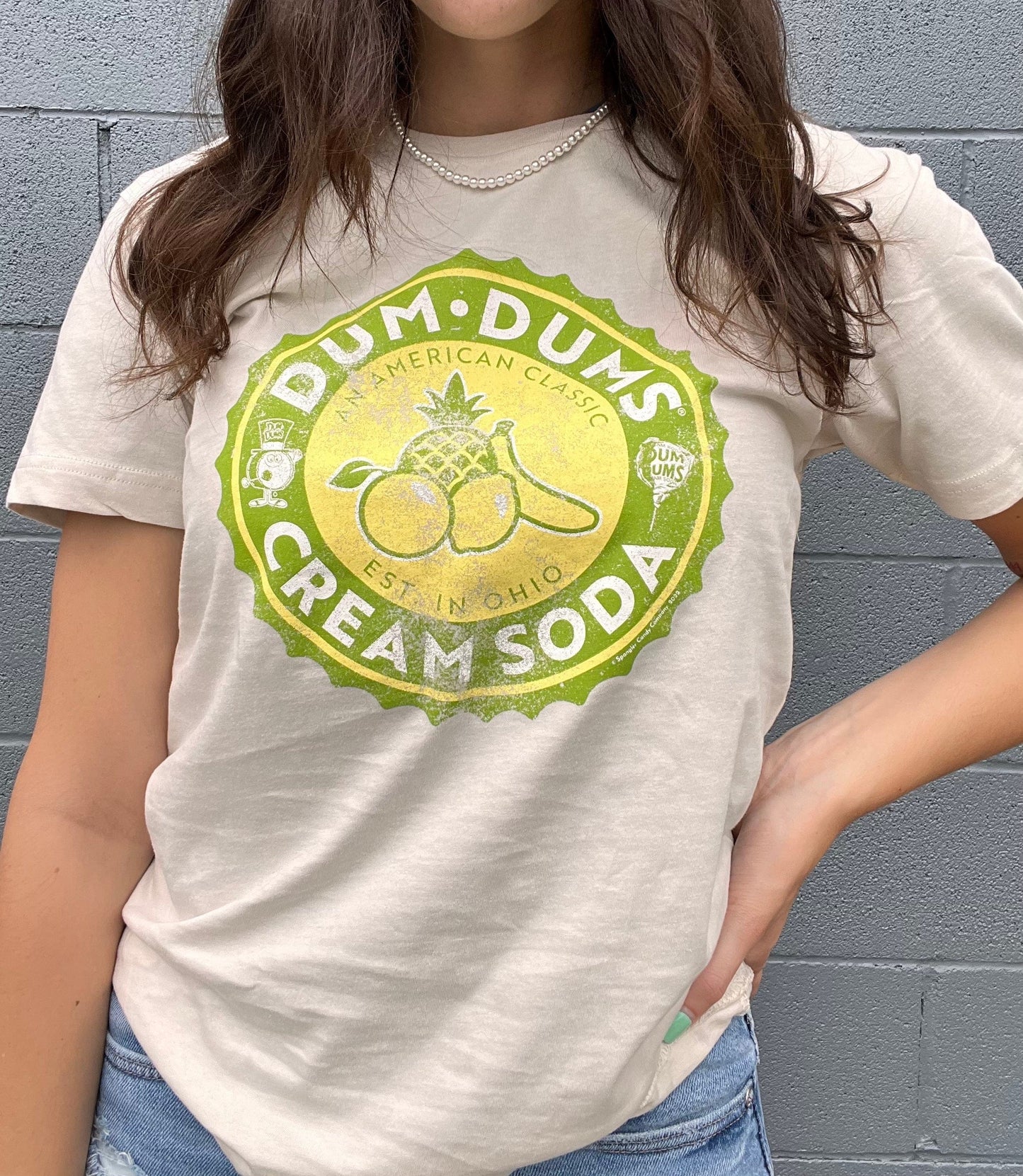 Dum Dums® Vintage Cream Soda Bottle Top Tee | Founded in Ohio Unisex Shirt