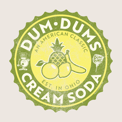 Dum Dums® Vintage Cream Soda Bottle Top Tee | Founded in Ohio Unisex Shirt