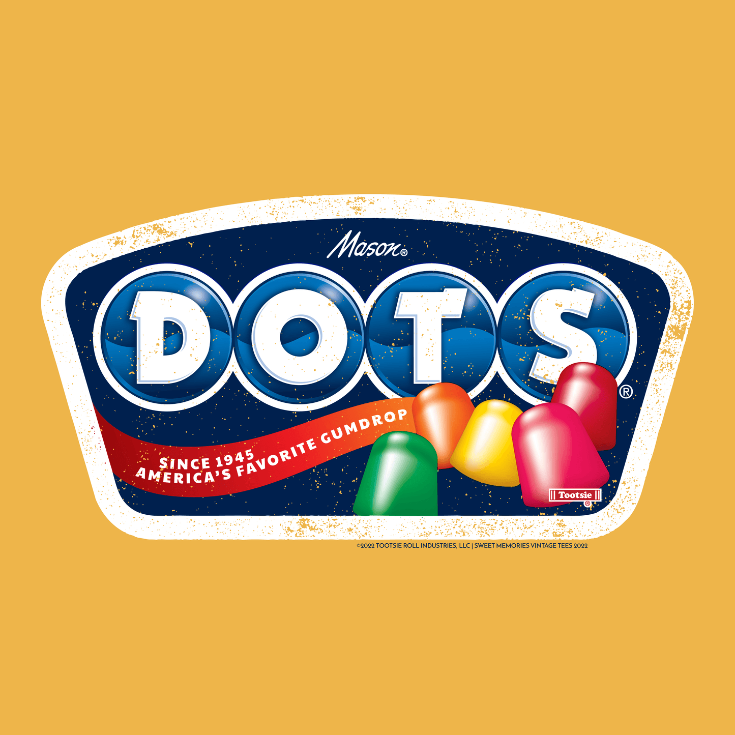 DOTS Retro Gumdrops Unisex Tee | Vintage Candy Shirt