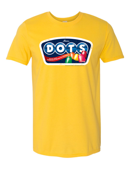 DOTS Retro Gumdrops Unisex Tee | Vintage Candy Shirt