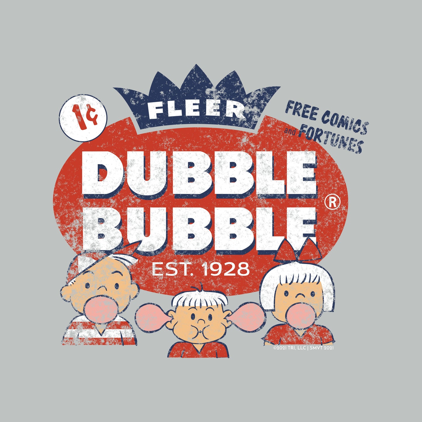 Dubble Bubble Fleer Free Comics & Fortunes Bubble Gum Tee