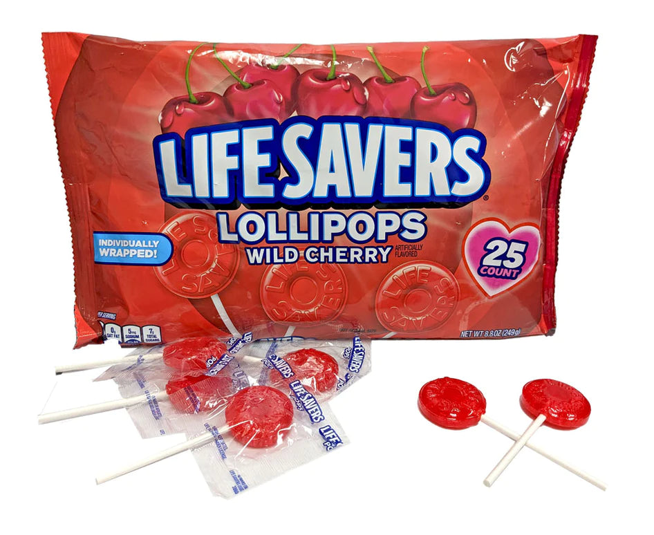 Lifesavers Wild Cherry Lollipops 8.8oz