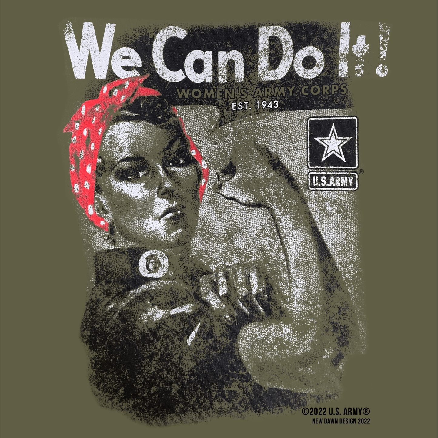 U.S. Army Rosie the Riveter Women's Army Corps Historical Tee