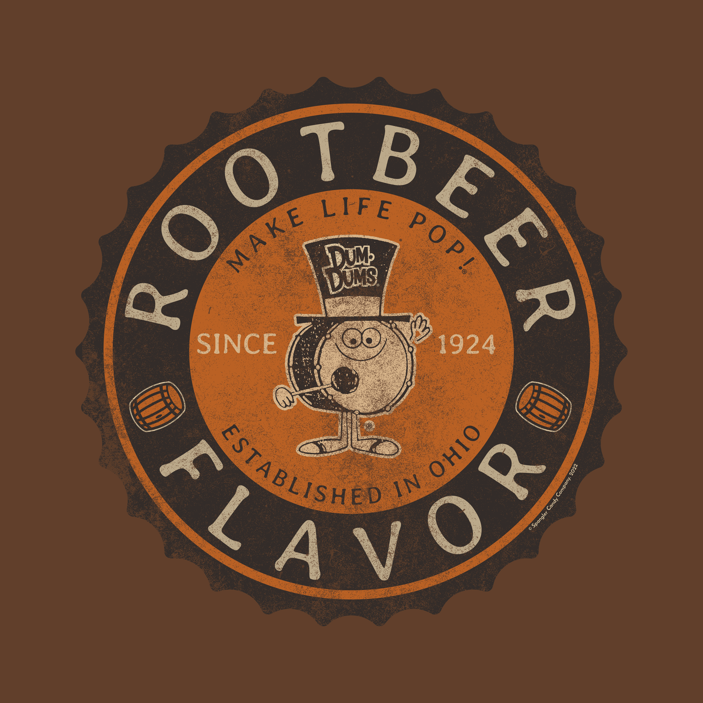 Dum Dums Root Beer Flavor Lollipop Tee