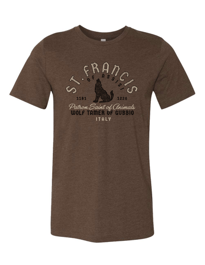 Saint Francis of Assisi | Wolf Tamer of Gubbio, Italy Unisex Shirt