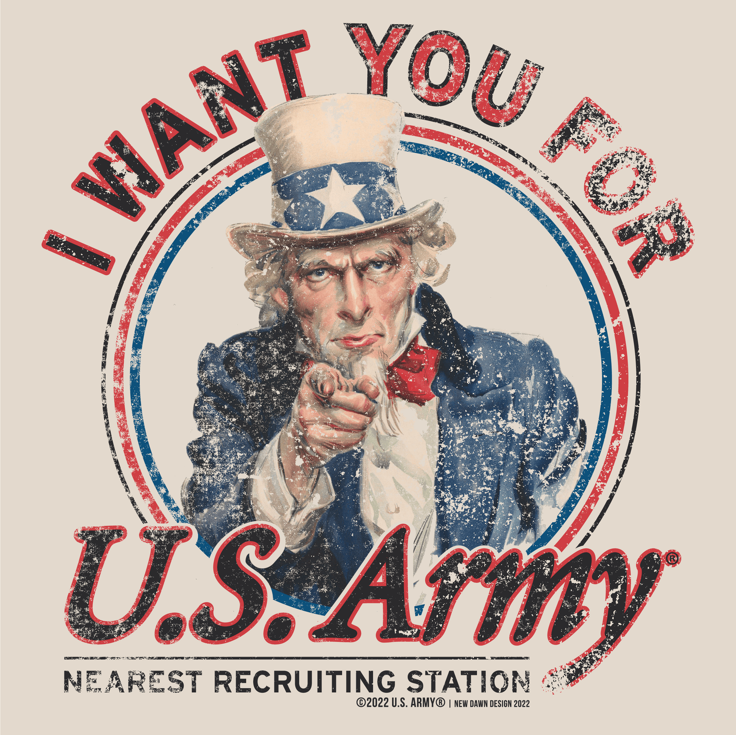 U.S. Army Uncle Sam | I want YOU Historical War Poster Tee