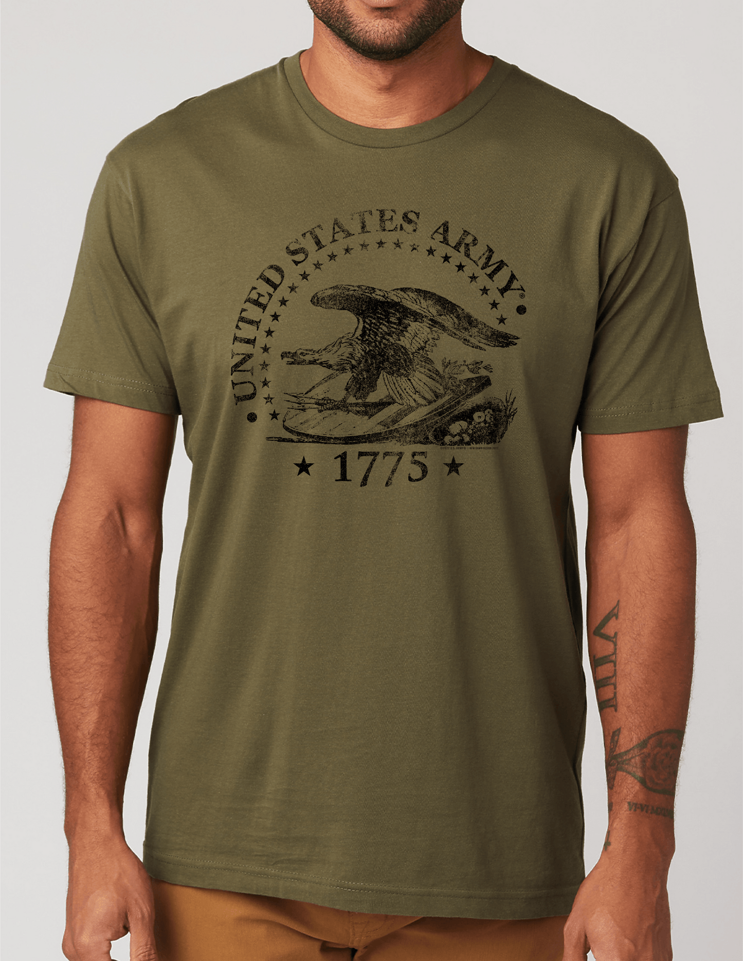 U.S. Army Est. 1775 Military Green Historical Tee