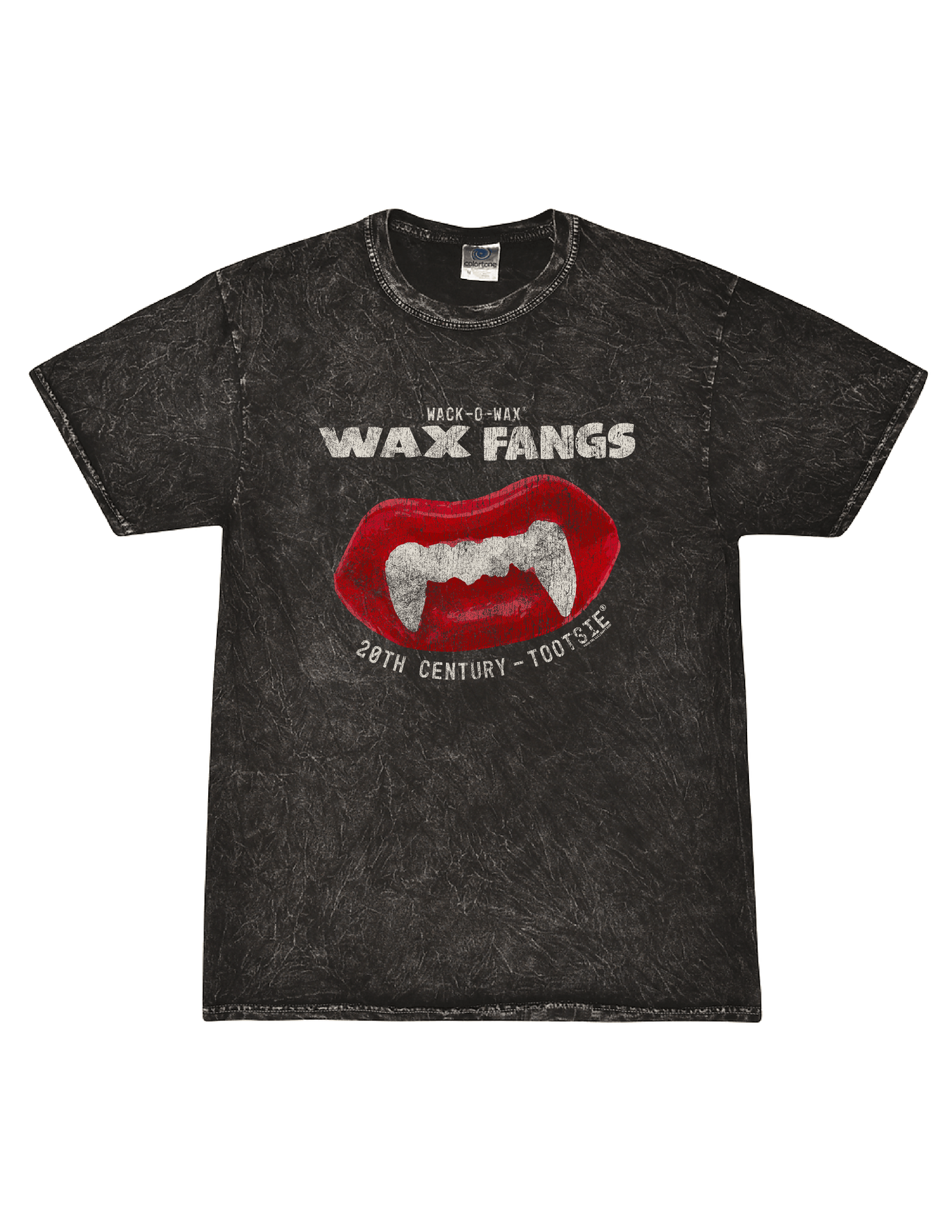 Wack-O-Wax FANGS Black Mineral Wash Tee