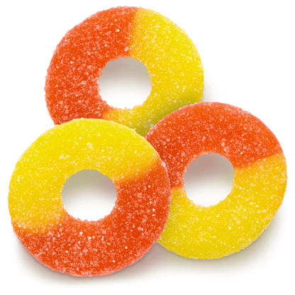 Albanese Gummi Peach Rings, 7oz