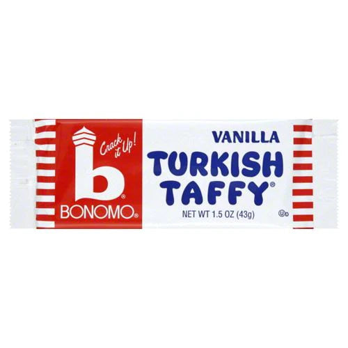 Bonomo Vanilla Turkish Taffy Candy Bar 1.5 oz.